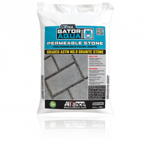 gator aqua rock, sand and edging, concrete pavers, landscaping products