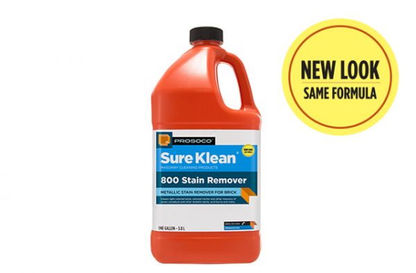 Sure Klean 800 stain remover, ProSoCo, cleaning old and new masonry, masonry repair