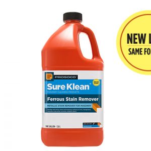 Sure Klean Ferrous Stain Remover, ProSoCo, cleaning old and new masonry, masonry repair