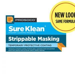 SureKlean Strippable Masking, ProSoCo, cleaning old and new masonry, masonry repair