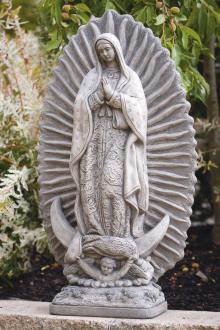 Our Lady of Guadalupe garden statue by Massarelli, religious, statuary
