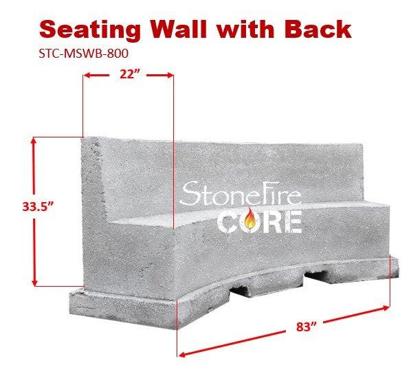 Seating Wall with Block