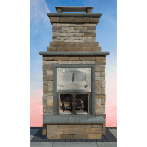 Fully Assembled Canyon Ledge Pizza Oven Fireplace Combo