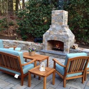 outdoor fireplace kit 48 kit wood patio 1366x1024