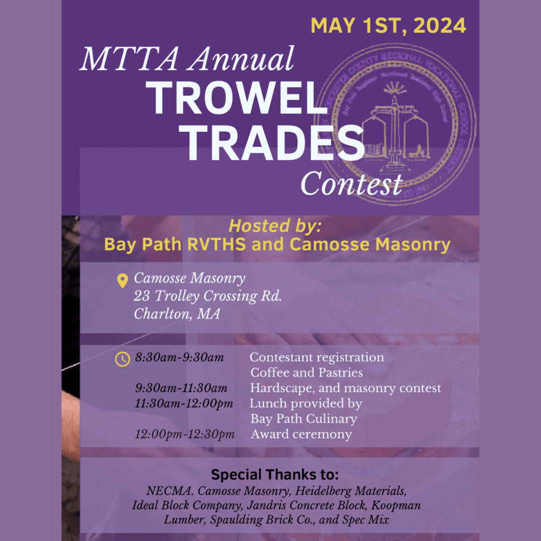 MTTA Annual Trowel Trades Contest